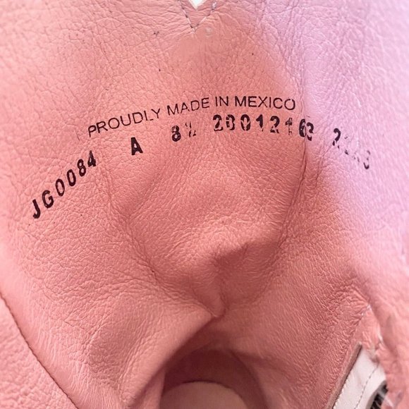 Junk Gypsy Lane Lost in the Stars 8.5 Womens Western Boots White Snip Toe Fringe - Picture 13 of 14